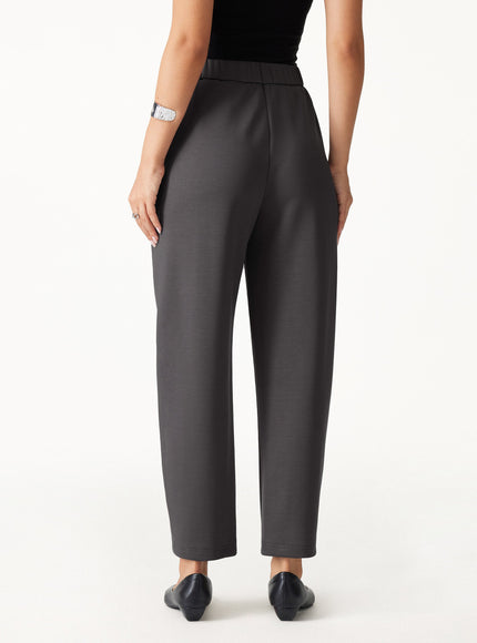 Petite TravelEase High-Rise Ankled Barrel Pants with Pockets