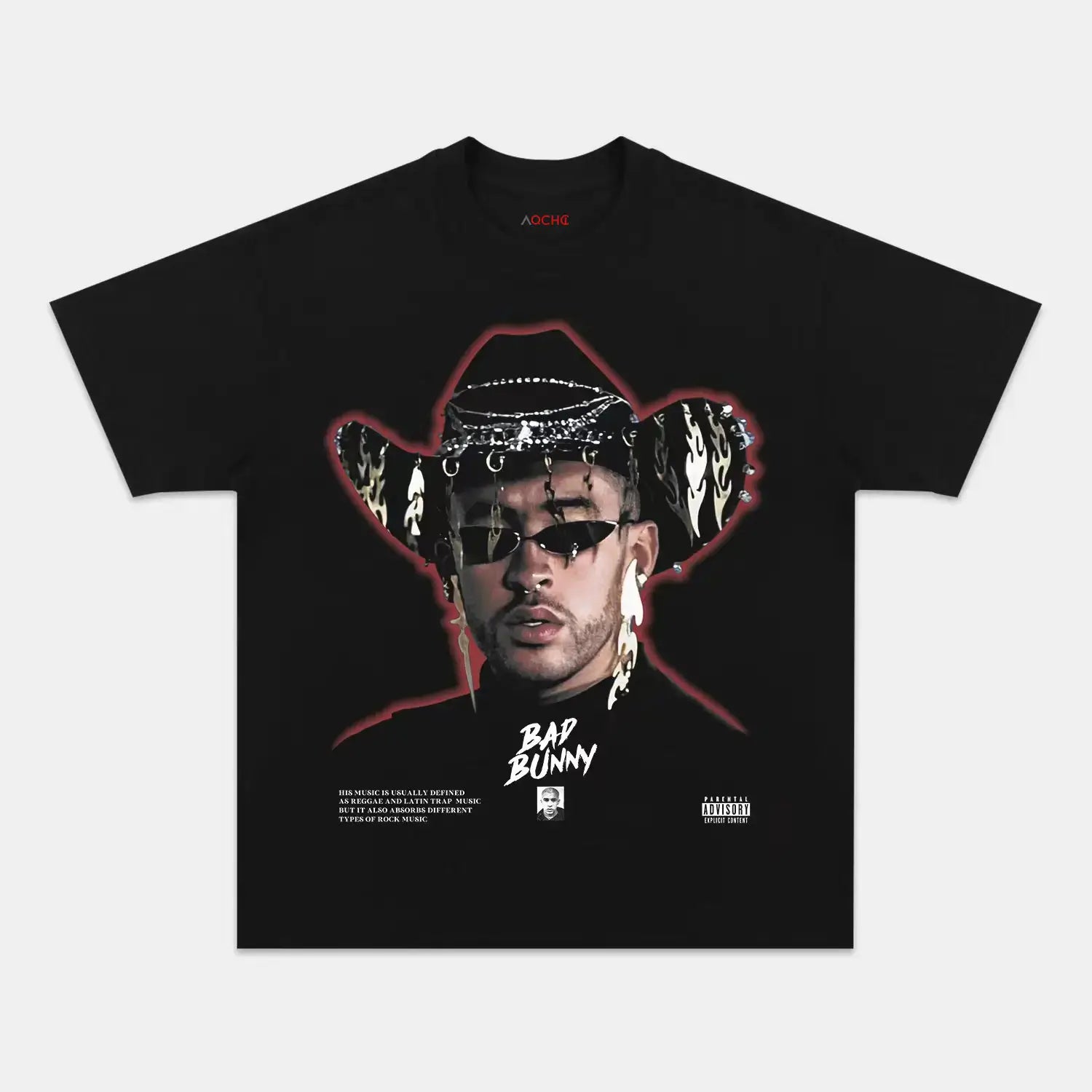 AQCHIC Bad Bunny V3 Unisex Graphic Heavyweight Cotton Shirt