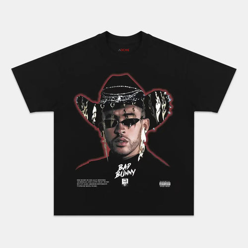 AQCHIC Bad Bunny V3 Unisex Graphic Heavyweight Cotton Shirt