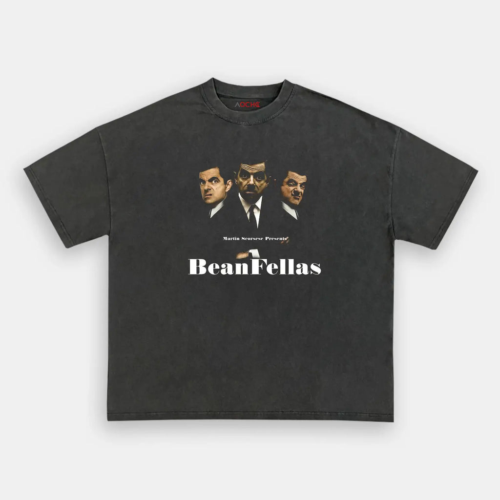 AQCHIC BEAN 2 Unisex Graphic Heavyweight Cotton Shirt