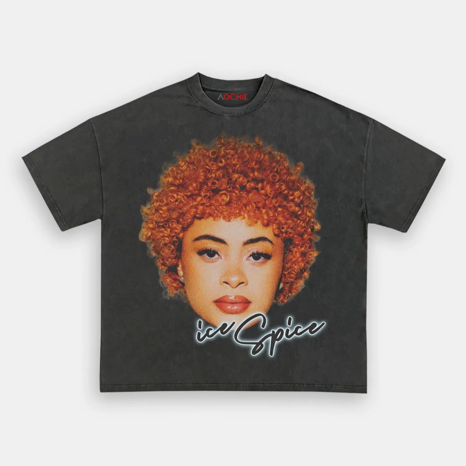 AQCHIC BIG FACE ICE SPICE Unisex Graphic Heavyweight Cotton Shirt