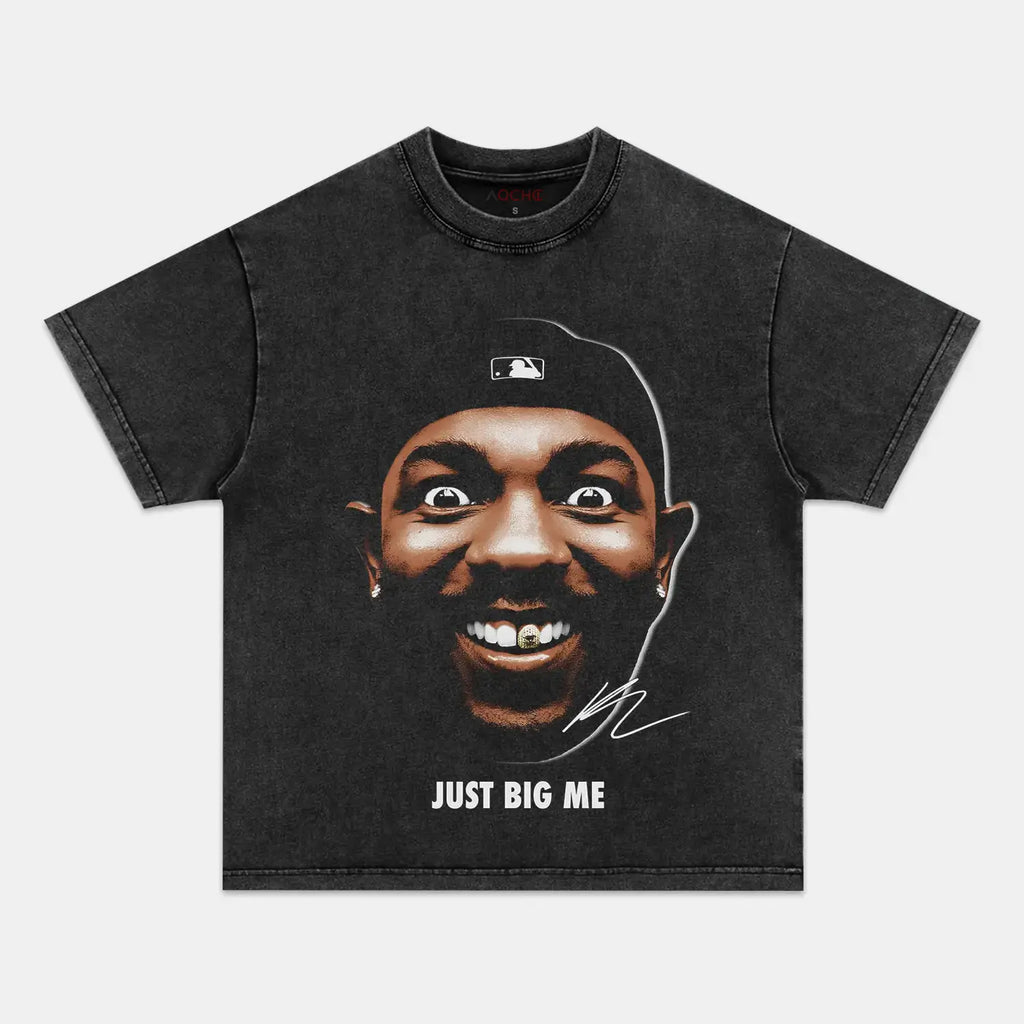AQCHIC BIG FACE KENDRICK Unisex Graphic Heavyweight Cotton Shirt