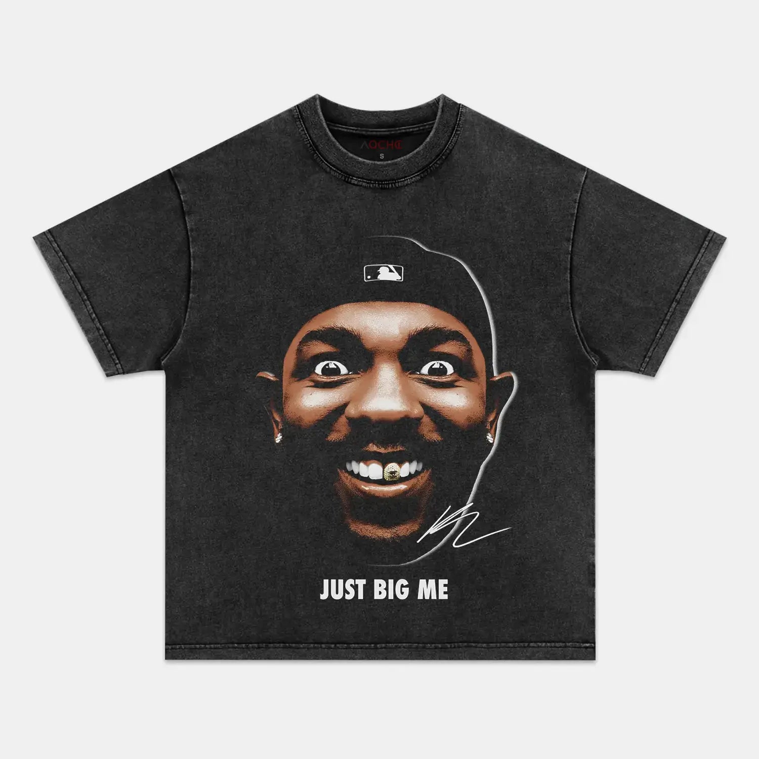 AQCHIC BIG FACE KENDRICK Unisex Graphic Heavyweight Cotton Shirt
