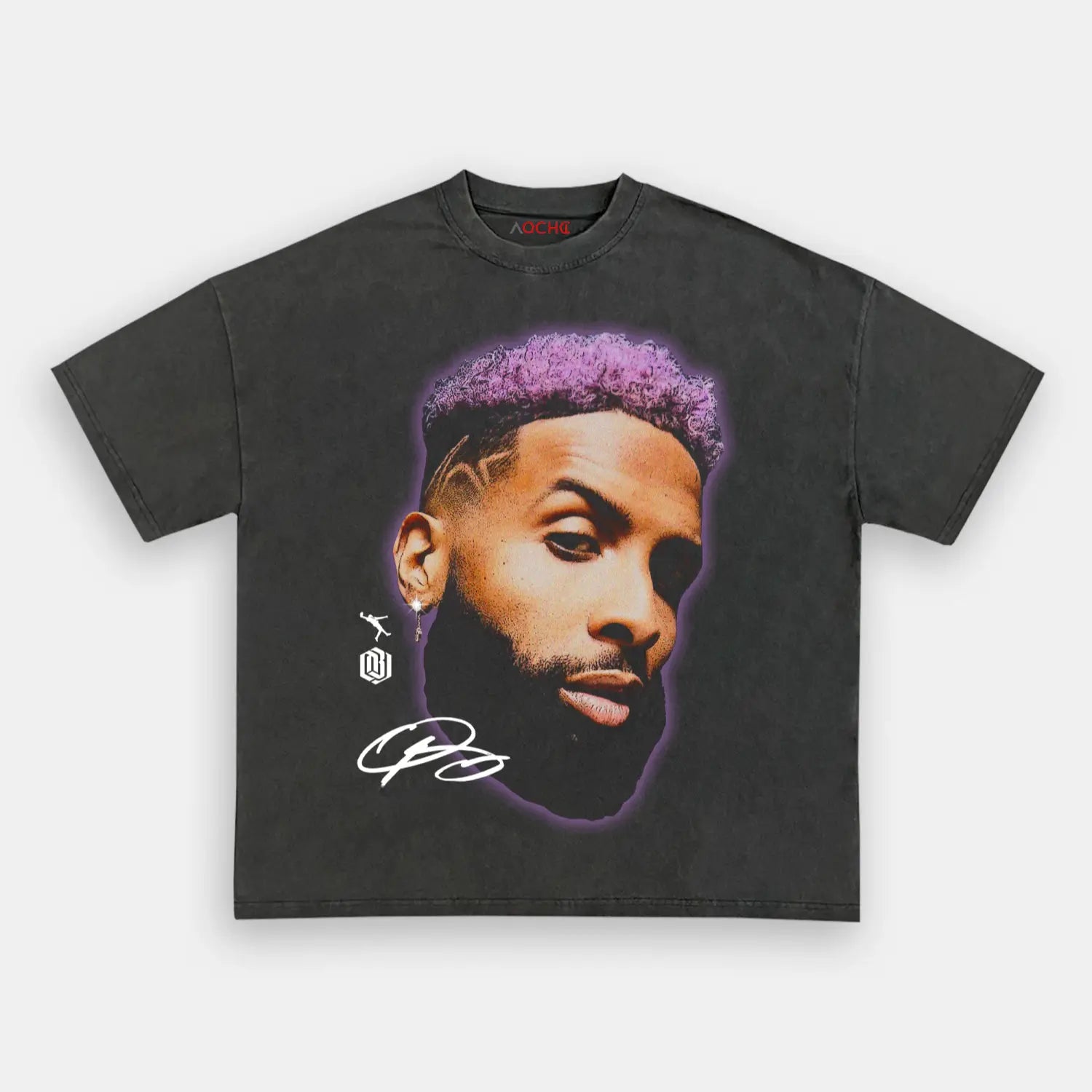 AQCHIC Big Face OBJ Unisex Graphic Heavyweight Cotton Shirt