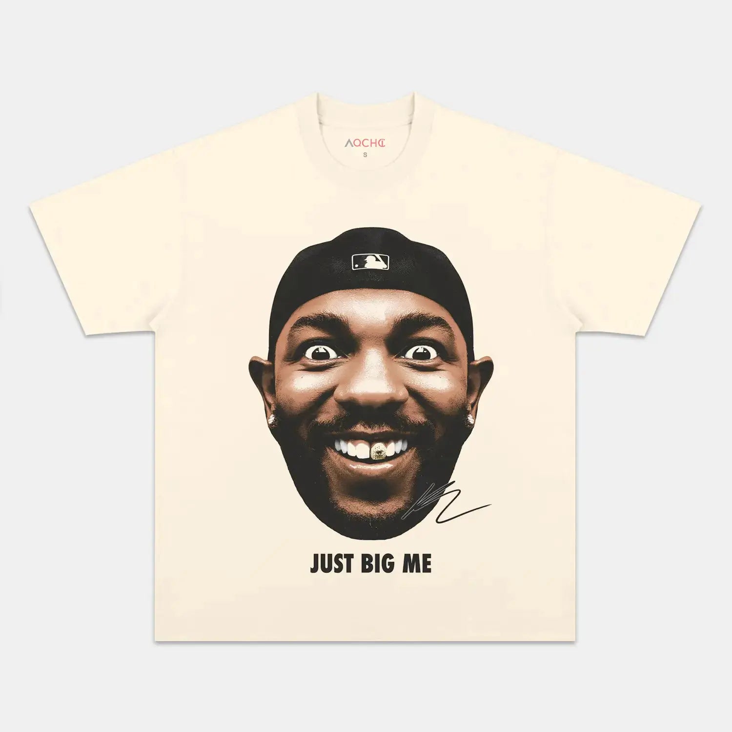 AQCHIC BIG FACE KENDRICK Unisex Graphic Heavyweight Cotton Shirt