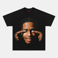 AQCHIC Big Face ASAP Unisex Graphic Heavyweight Cotton Shirt