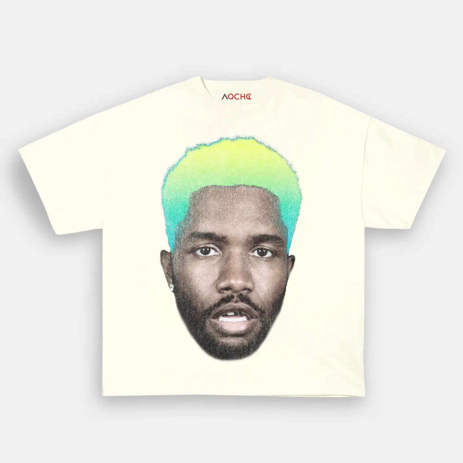 AQCHIC Big Face Frank Unisex Graphic Heavyweight Cotton Shirt