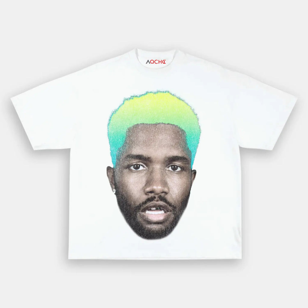 AQCHIC Big Face Frank Unisex Graphic Heavyweight Cotton Shirt