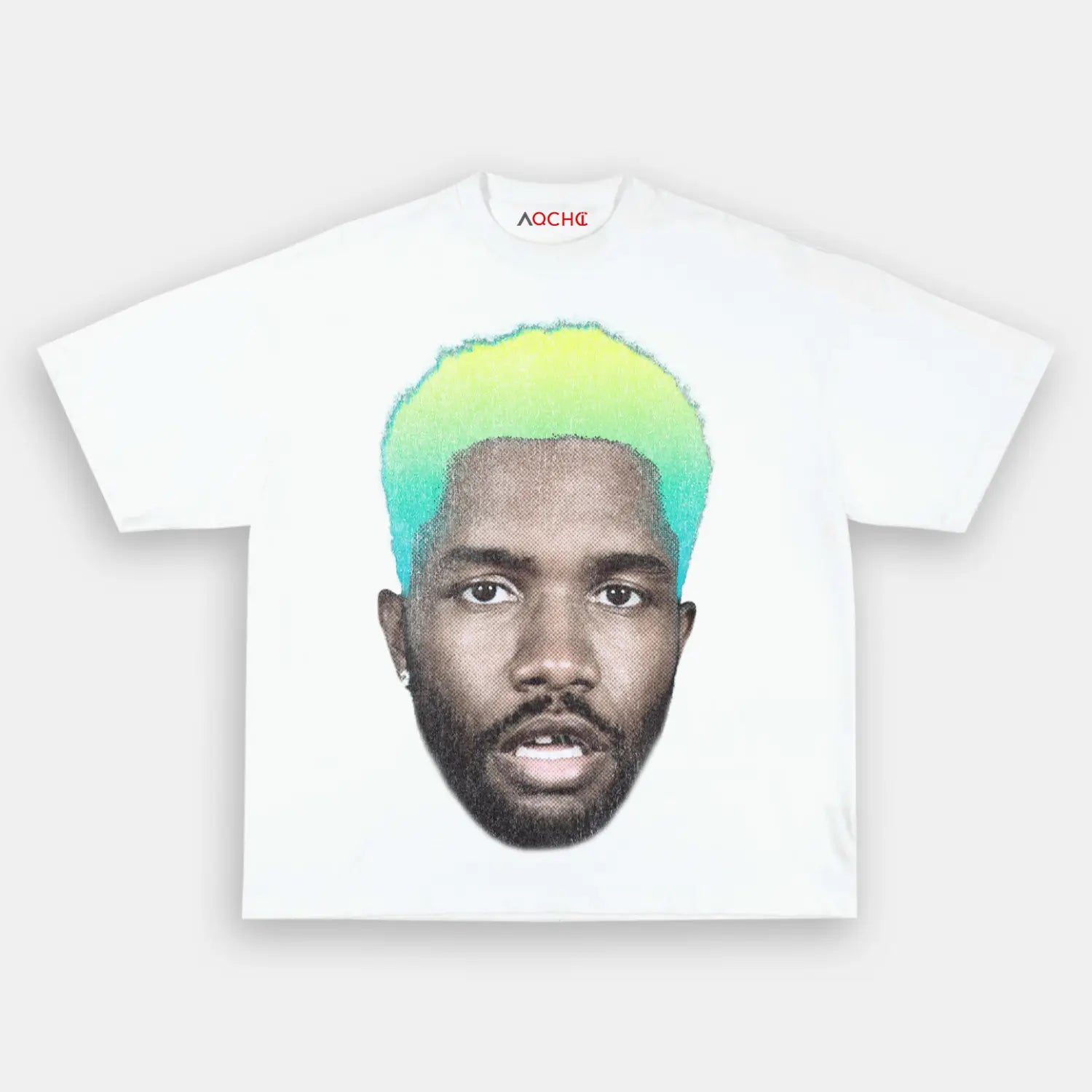 AQCHIC Big Face Frank Unisex Graphic Heavyweight Cotton Shirt