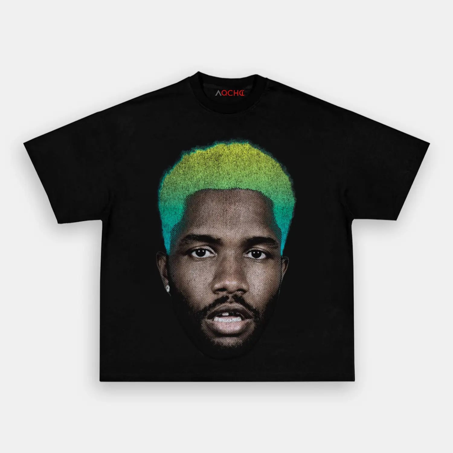 AQCHIC Big Face Frank Unisex Graphic Heavyweight Cotton Shirt