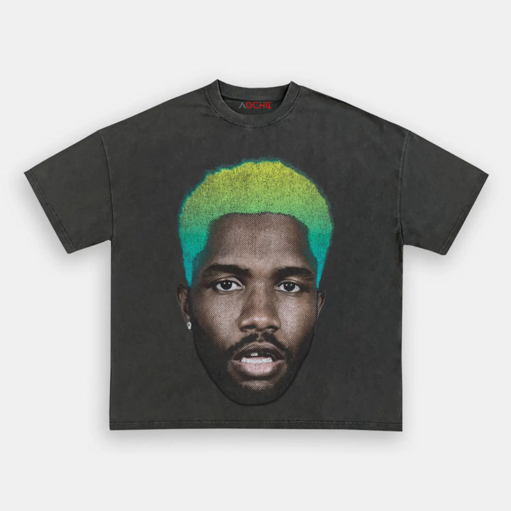 AQCHIC Big Face Frank Unisex Graphic Heavyweight Cotton Shirt