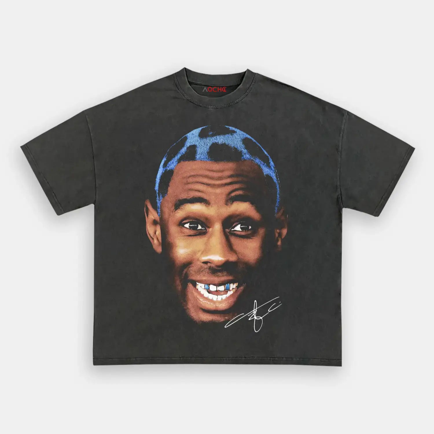 AQCHIC Big Face Tyler Unisex Graphic Heavyweight Cotton Shirt
