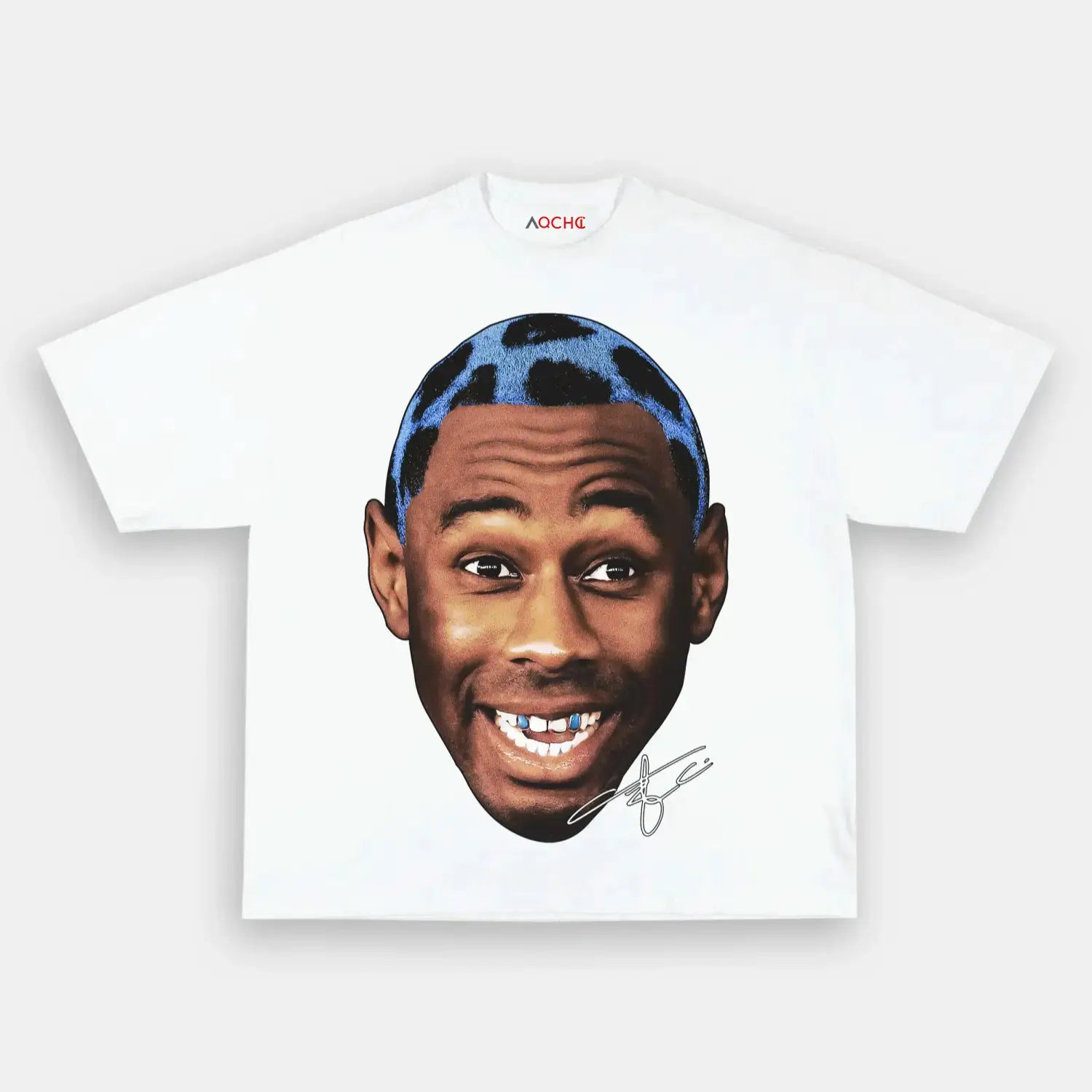 AQCHIC Big Face Tyler Unisex Graphic Heavyweight Cotton Shirt