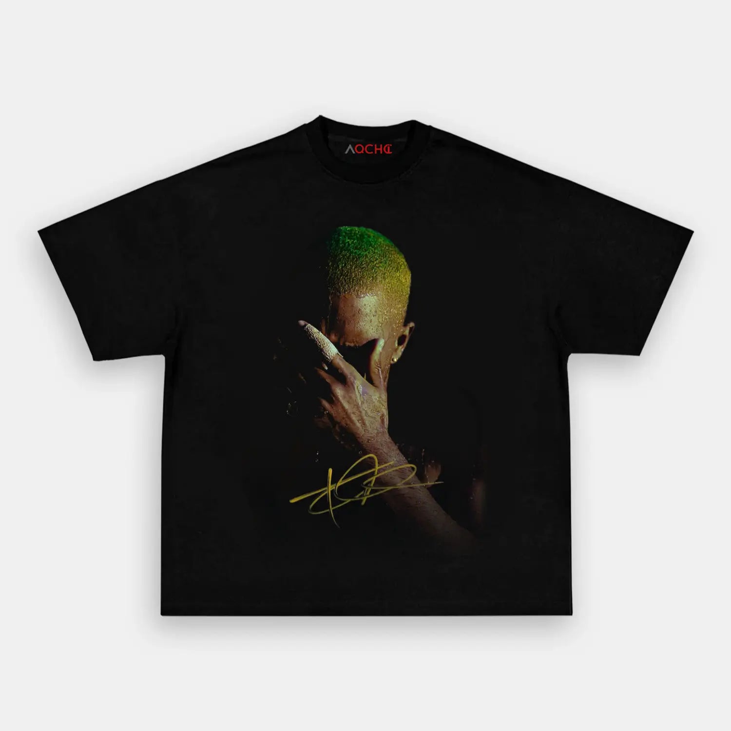 AQCHIC Blond Unisex Graphic Heavyweight Cotton Shirt