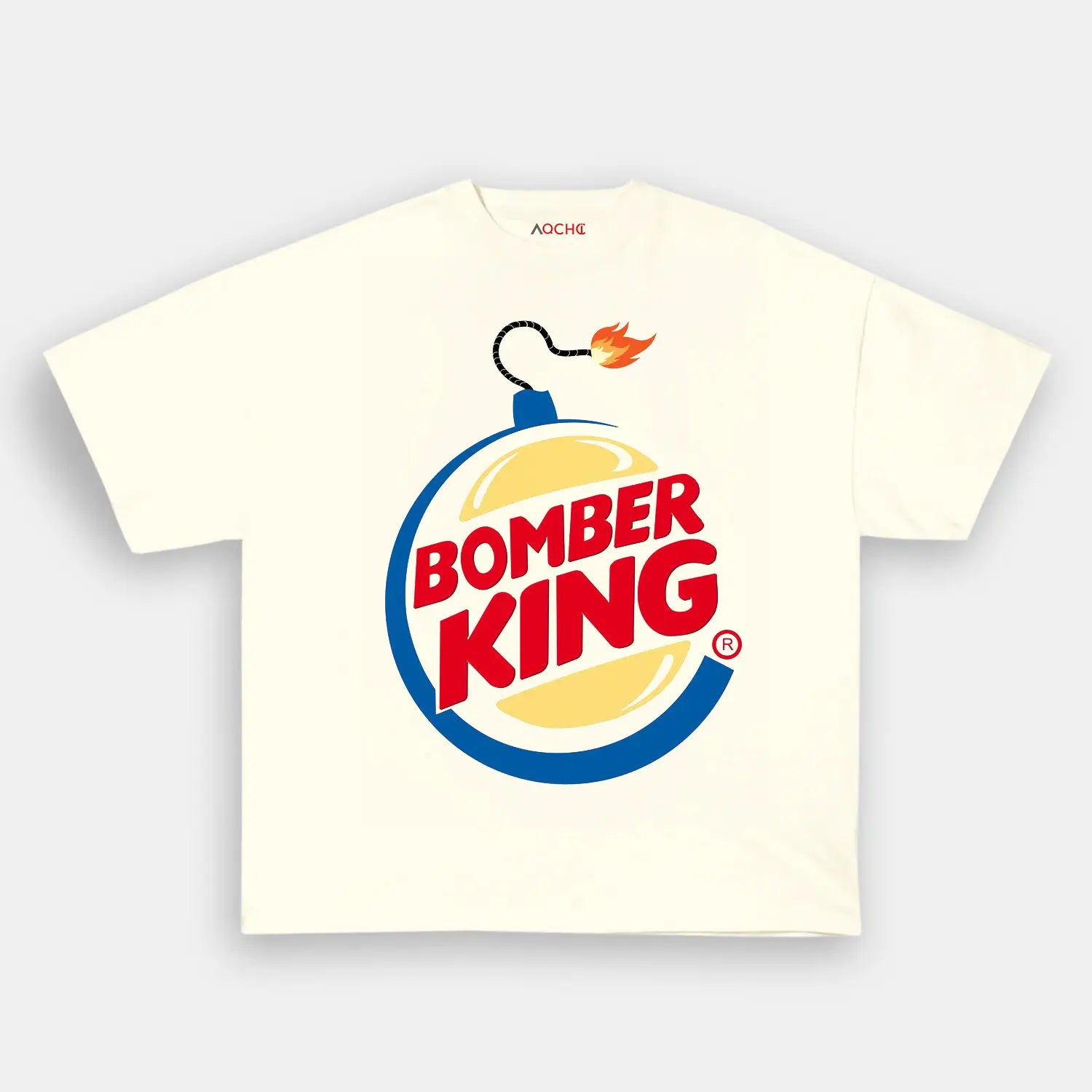 AQCHIC BOMBER KING Unisex Graphic Heavyweight Cotton Shirt