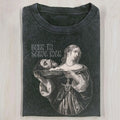 AQCHIC Born to Serve Unisex Graphic Heavyweight Cotton Shirt