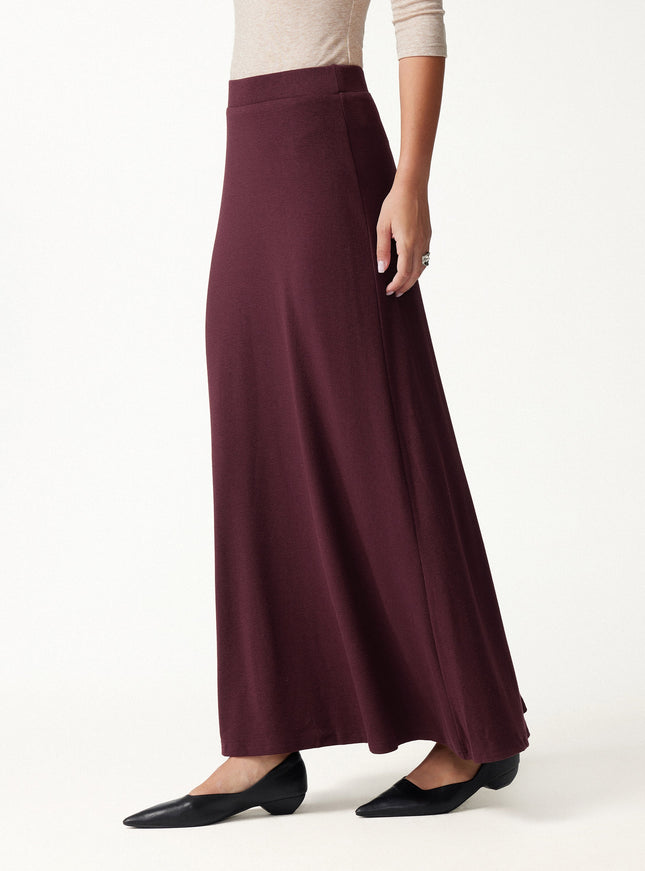 High-Rise A-Line Maxi Skirt