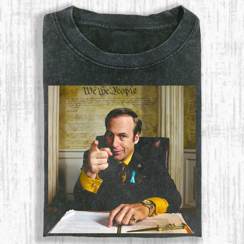AQCHIC BETTER CALL SAUL Unisex Graphic Heavyweight Cotton Shirt