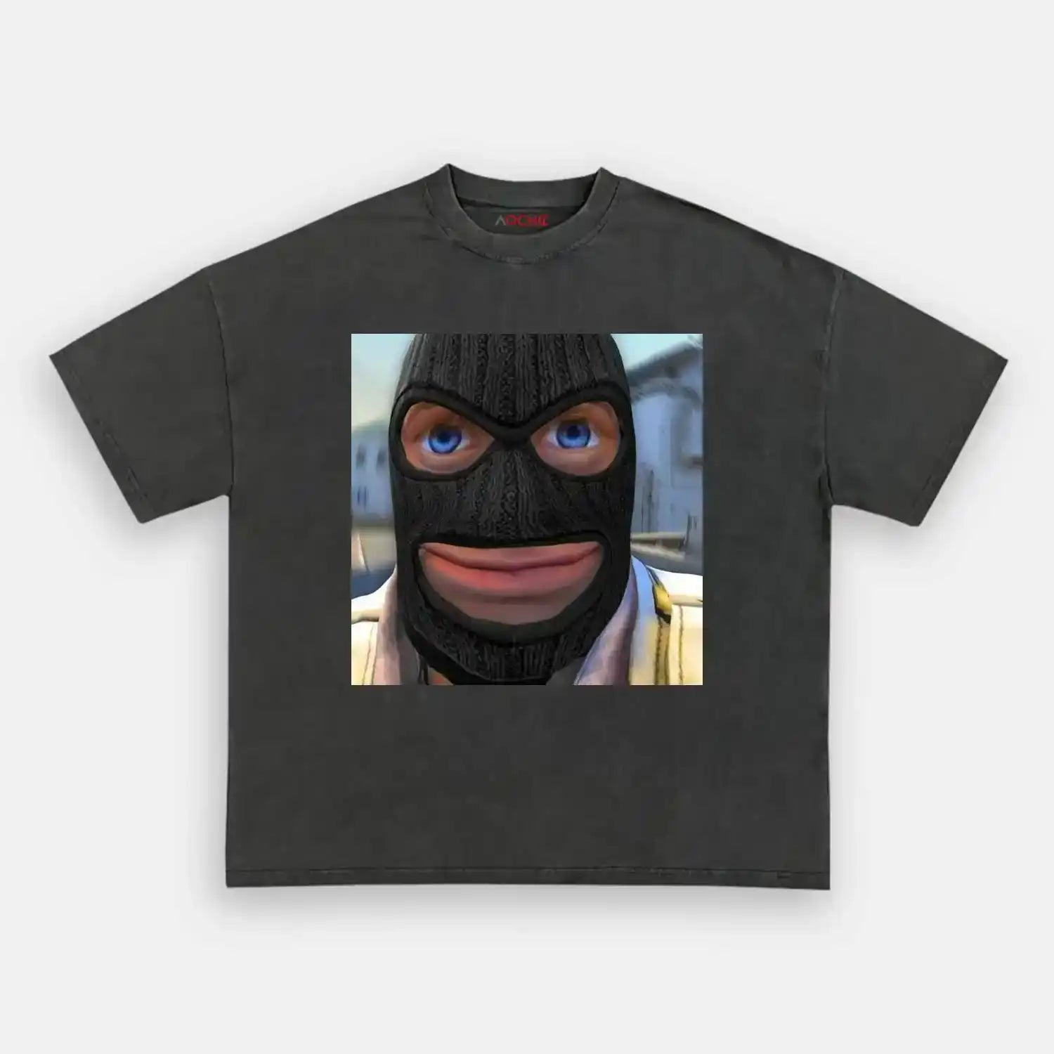 AQCHIC BIG FACE WEAR Unisex Graphic Heavyweight Cotton Shirt