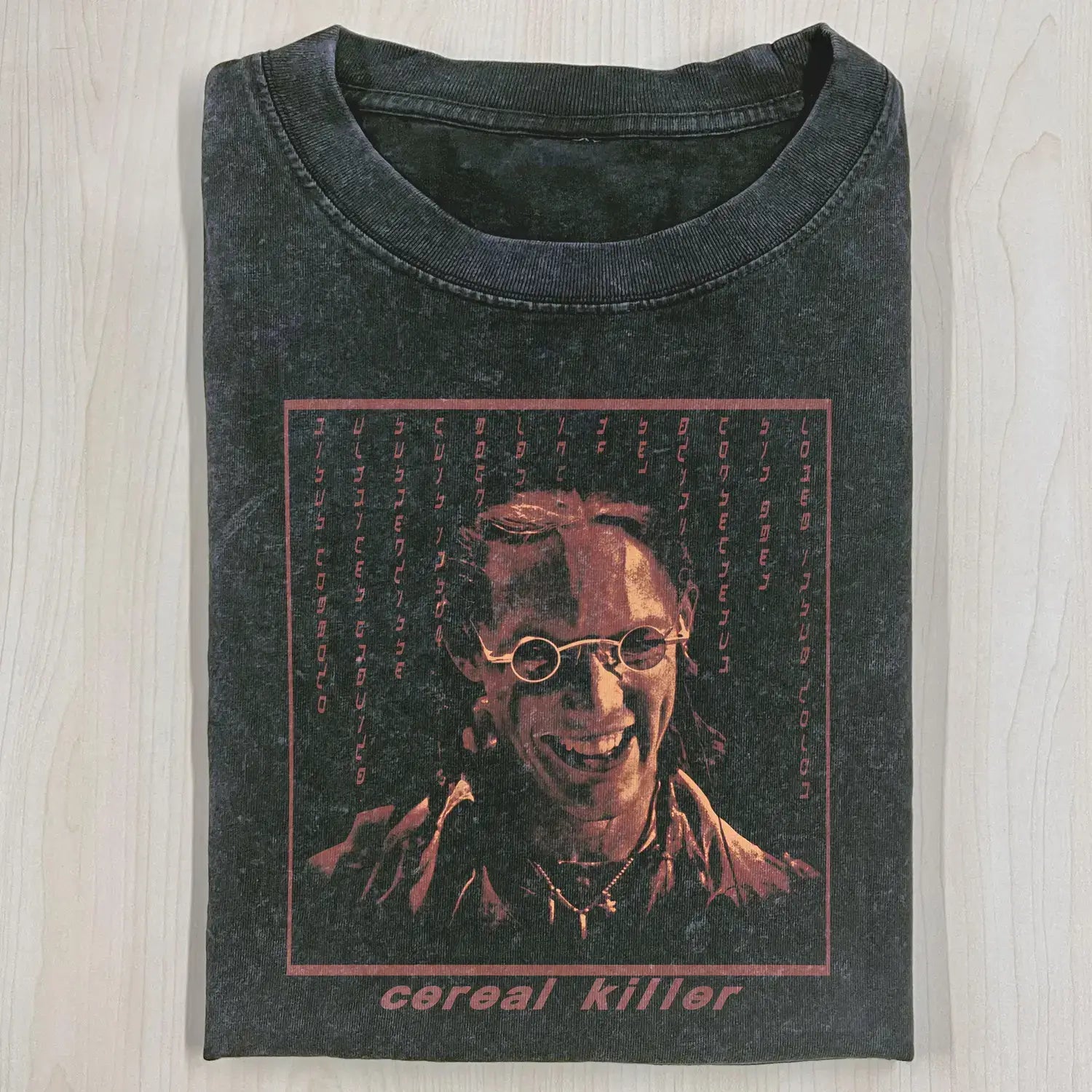AQCHIC CEREAL KILLER HACKERS Unisex Graphic Heavyweight Cotton Shirt