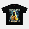 AQCHIC CHIMPANZINI BANANINI Unisex Graphic Heavyweight Cotton Shirt