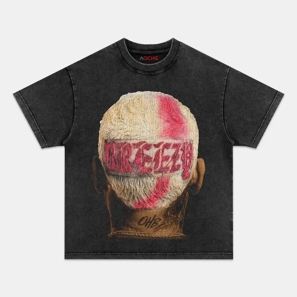AQCHIC Chris Brown Unisex Graphic Heavyweight Cotton Shirt