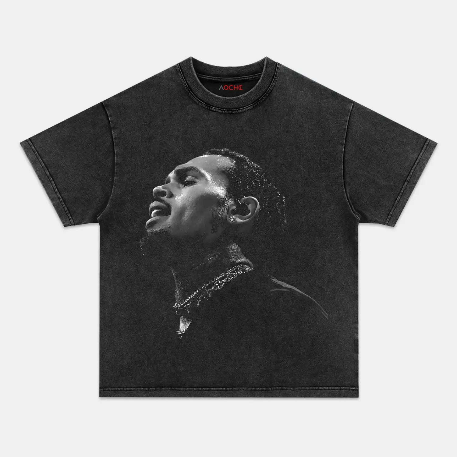 AQCHIC Chris Brown V12 Unisex Graphic Heavyweight Cotton Shirt