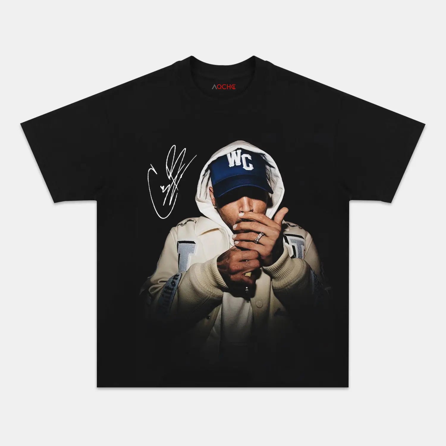AQCHIC Chris Brown V2 Unisex Graphic Heavyweight Cotton Shirt
