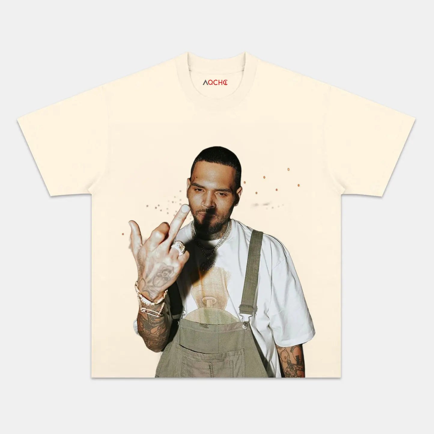 AQCHIC Chris Brown V6 Unisex Graphic Heavyweight Cotton Shirt