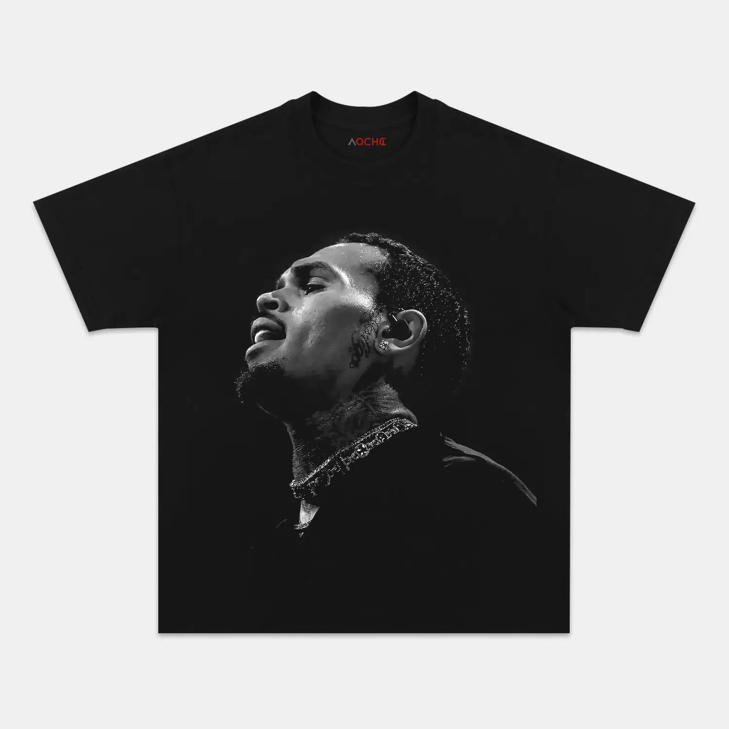 AQCHIC Chris Brown V12 Unisex Graphic Heavyweight Cotton Shirt
