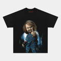 AQCHIC CHUCKY Unisex Graphic Heavyweight Cotton Shirt