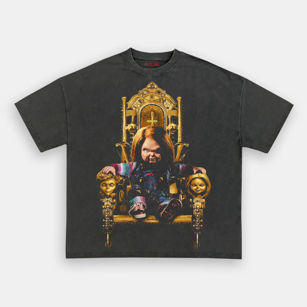 AQCHIC CHUCKY V3 Unisex Graphic Heavyweight Cotton Shirt