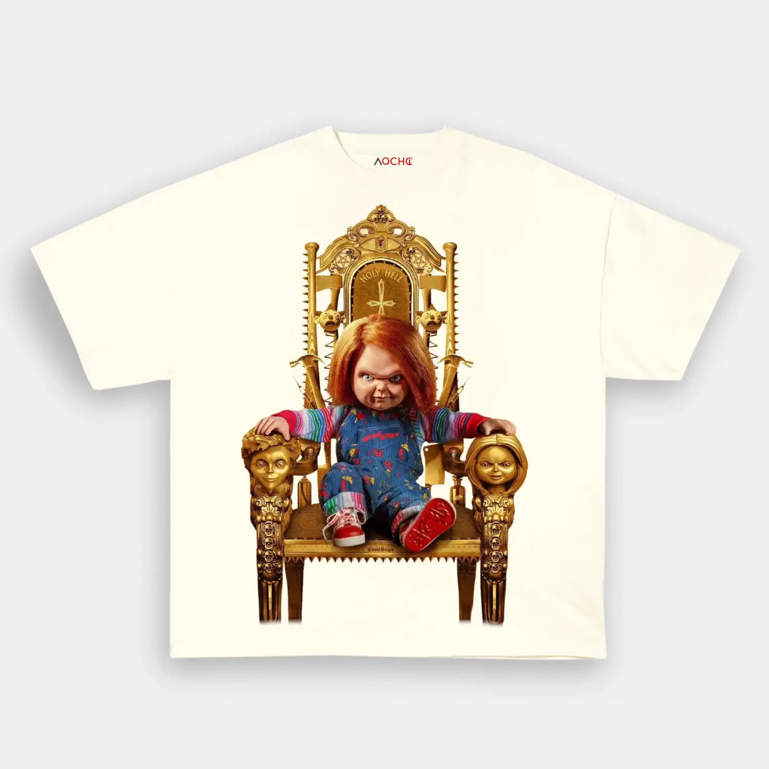 AQCHIC CHUCKY V3 Unisex Graphic Heavyweight Cotton Shirt