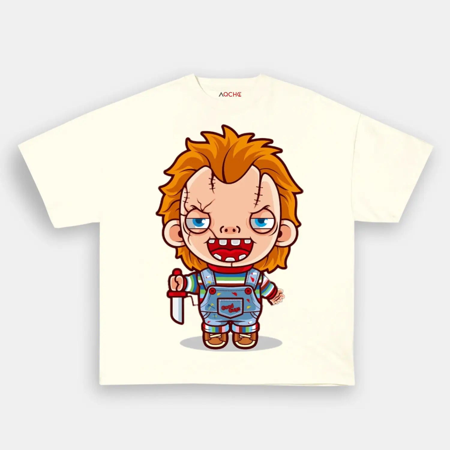 AQCHIC CHUCKY V6 Unisex Graphic Heavyweight Cotton Shirt