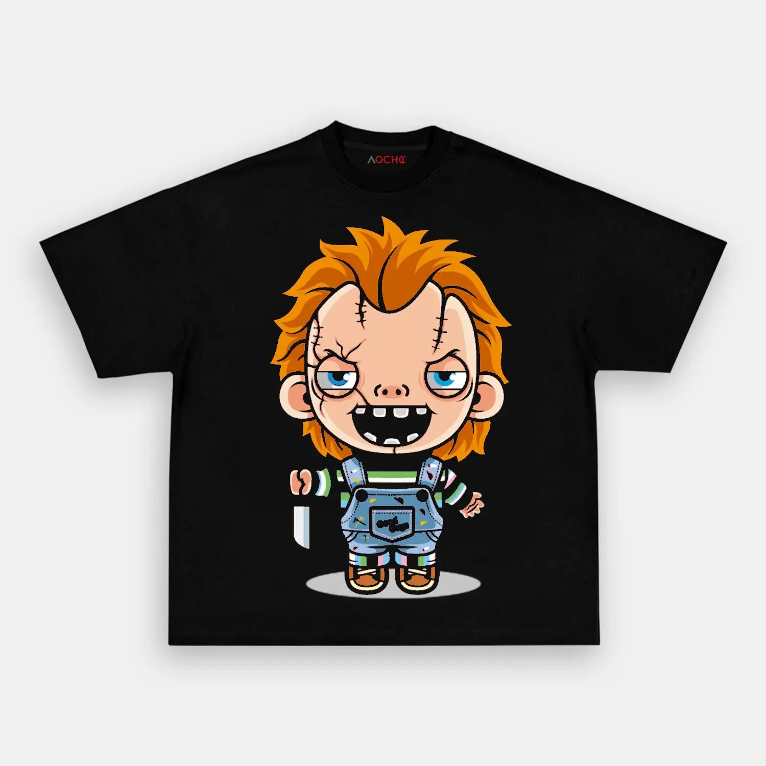 AQCHIC CHUCKY V6 Unisex Graphic Heavyweight Cotton Shirt