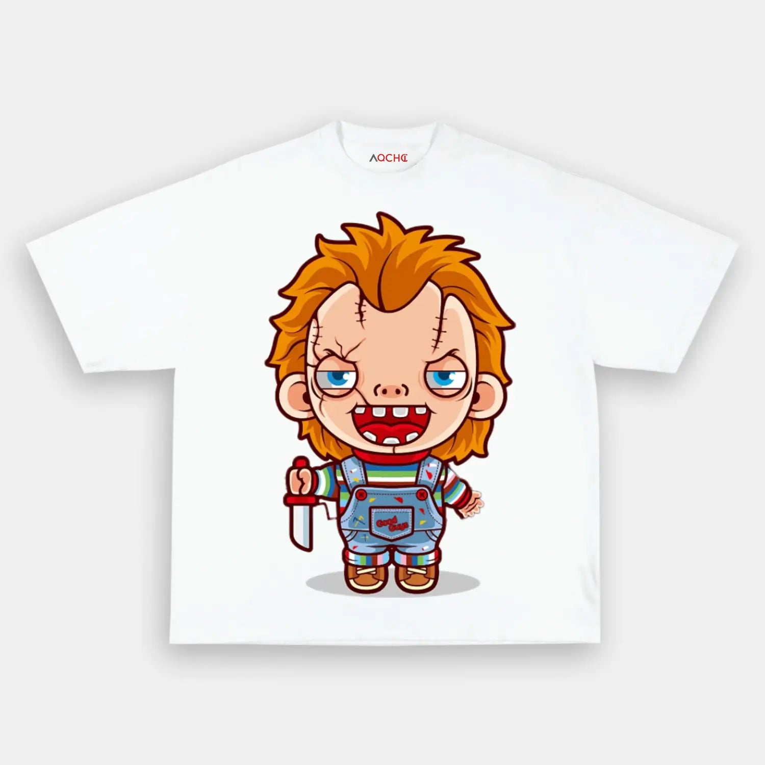 AQCHIC CHUCKY V6 Unisex Graphic Heavyweight Cotton Shirt