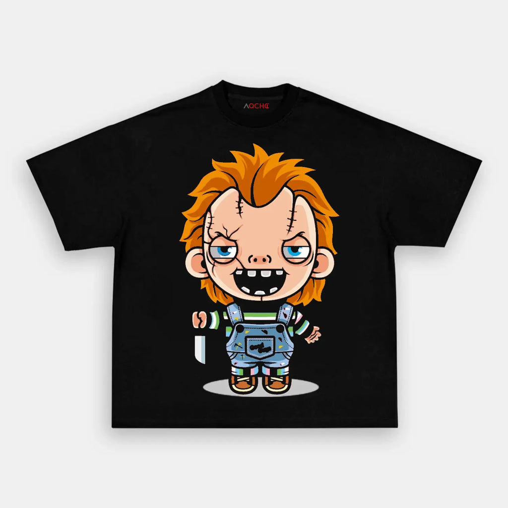 AQCHIC CHUCKY V6 Unisex Graphic Heavyweight Cotton Shirt