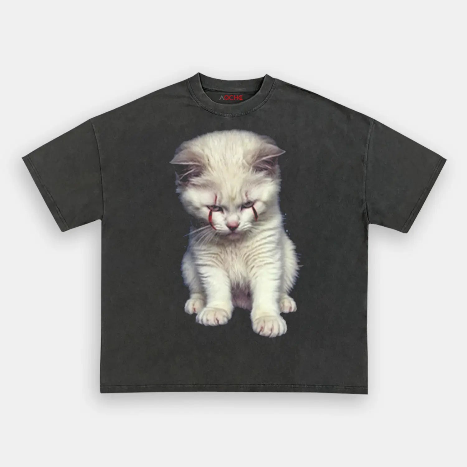 AQCHIC CLOWN CAT Unisex Graphic Heavyweight Cotton Shirt