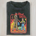 AQCHIC Deal With the Devil Unisex Graphic Heavyweight Cotton Shirt