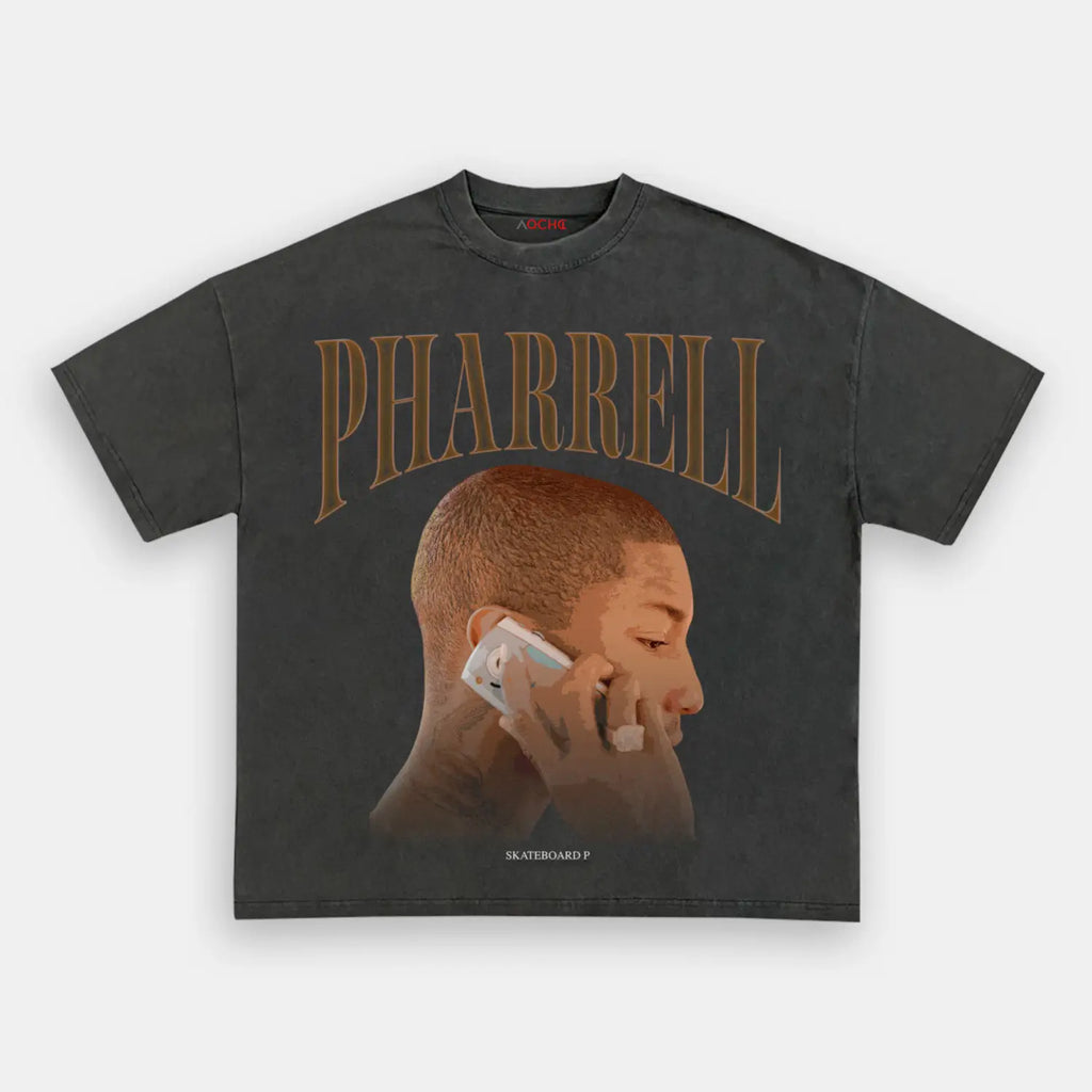 AQCHIC Pharrell Unisex Graphic Heavyweight Cotton Shirt
