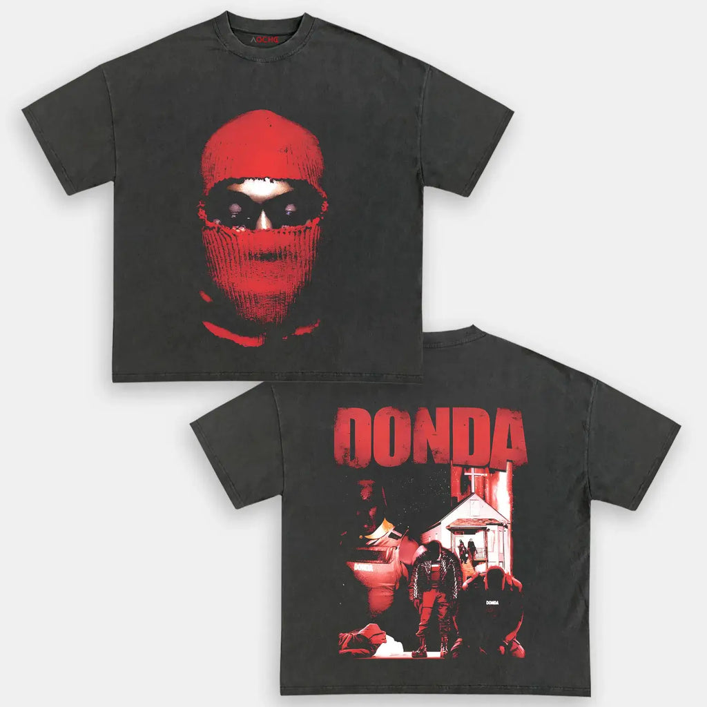 AQCHIC Donda Big Face Unisex Graphic Heavyweight Cotton Shirt