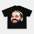 AQCHIC DRAKE BIG FACE V2 Unisex Graphic Heavyweight Cotton Shirt