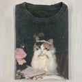 AQCHIC ELEGANT CAT 3.24 4.0 Unisex Graphic Heavyweight Cotton Shirt