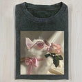 AQCHIC ELEGANT CAT 3.24 2.0 Unisex Graphic Heavyweight Cotton Shirt