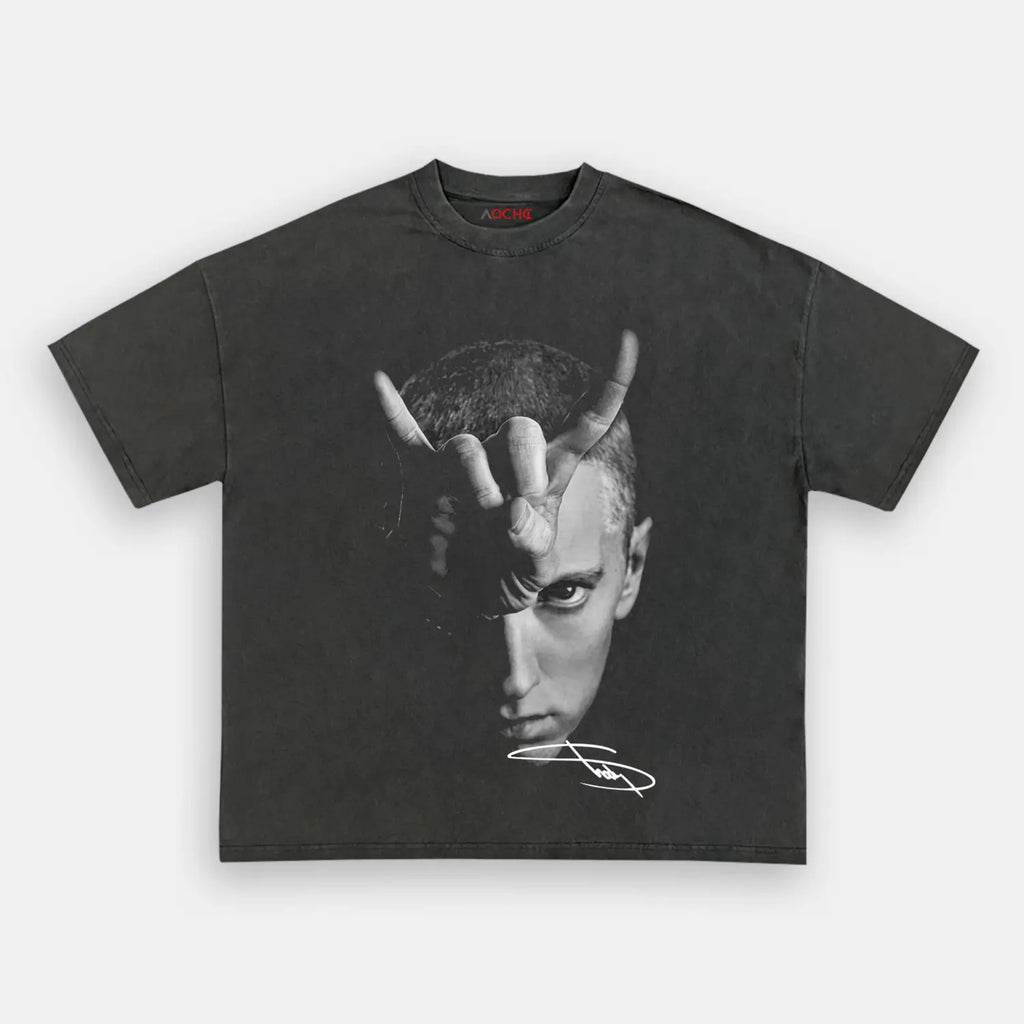 AQCHIC Eminem Big Face Unisex Graphic Heavyweight Cotton Shirt