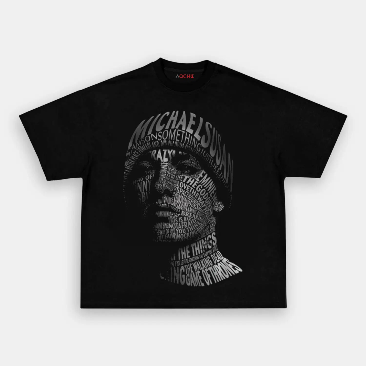 AQCHIC Eminem Big Face V3 Unisex Graphic Heavyweight Cotton Shirt