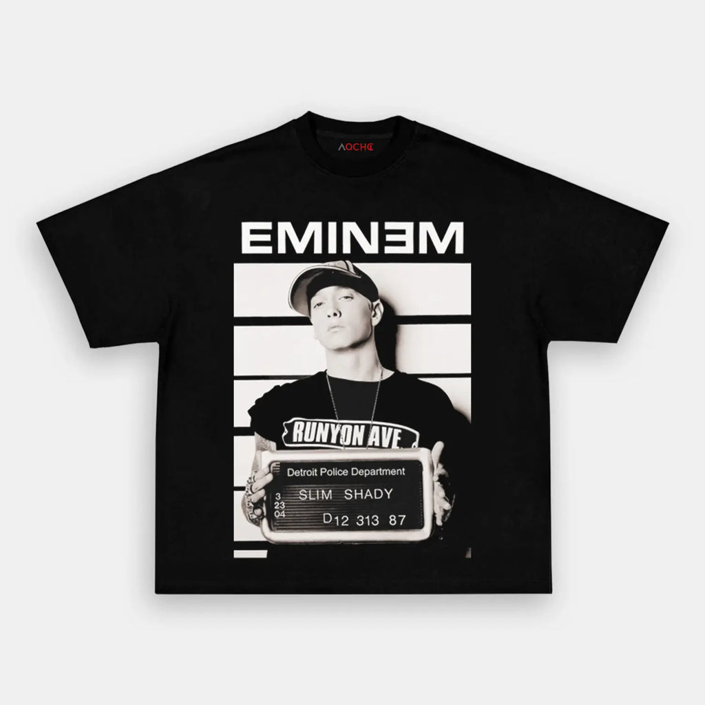 AQCHIC EMINEM V2 Unisex Graphic Heavyweight Cotton Shirt