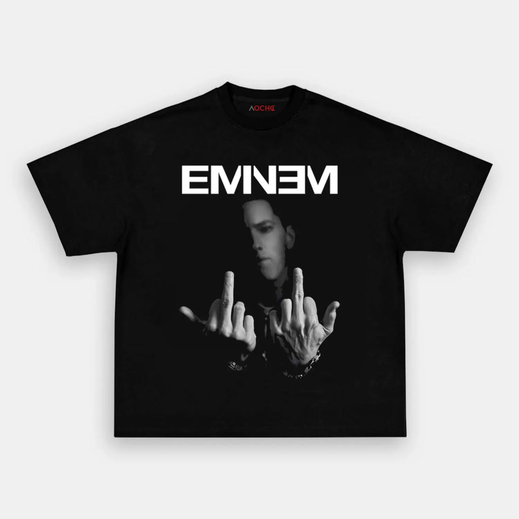 AQCHIC EMINEM V3 Unisex Graphic Heavyweight Cotton Shirt