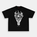 AQCHIC FINGER FLOWER Unisex Graphic Heavyweight Cotton Shirt