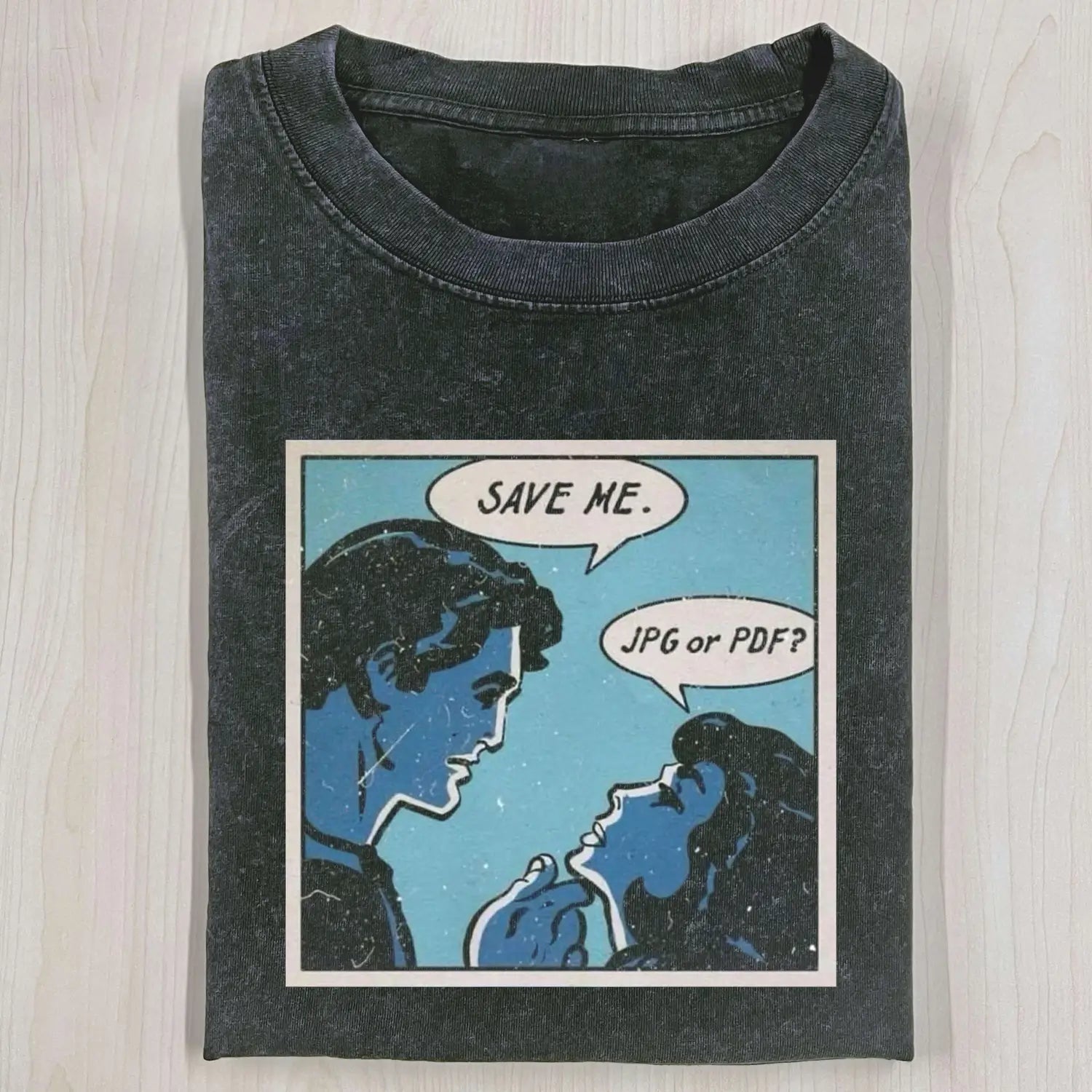 AQCHIC FUN CONVERSATIONS Unisex Graphic Heavyweight Cotton Shirt